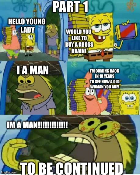 Spongebob Chocolate Meme Old Lady