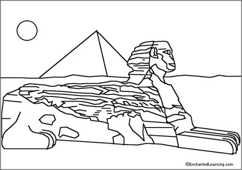 Sphinx Coloring Page - Enchanted Learning