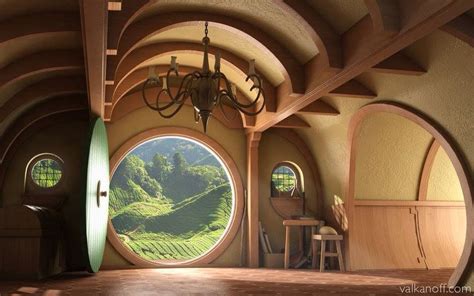 view from inside a hobbit house ... | Hobbit house, Hobbit house interior, The hobbit