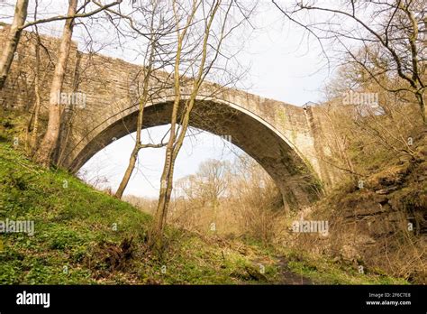 Causey Arch the world's oldest surviving railway bridge. Near Stanley ...