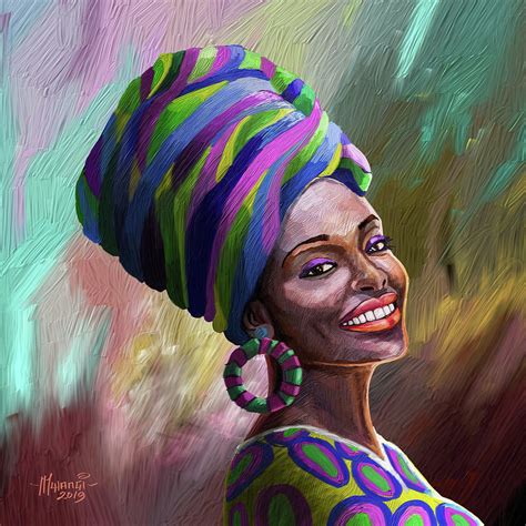 A Bright Smile for All Painting by Anthony Mwangi - Fine Art America