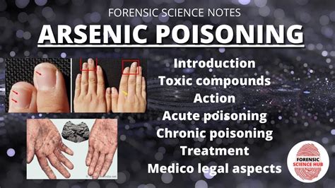 Arsenic poisoning | Toxicology | Forensics | UGC NET forensic science ...