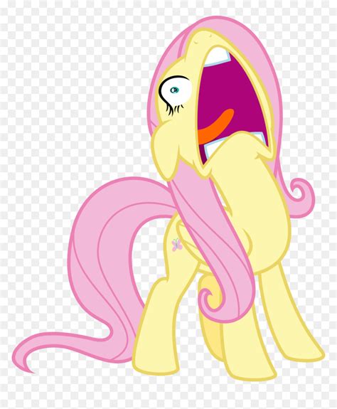 Mlp Fluttershy Scream, HD Png Download - vhv