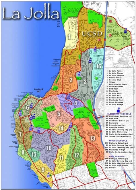 La Jolla Map - Map Of La Jolla (California - Usa) - La Jolla California Map - Printable Maps