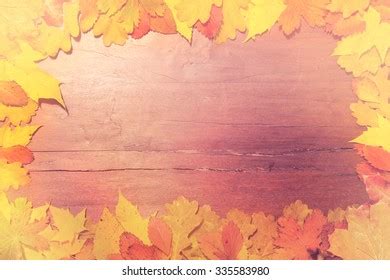 Autumn Leaf Border Paper Craft Style Stock Illustration 2086866934 | Shutterstock