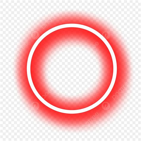 Red Neon Circle PNG Image, Red Color Neon Circle, Glowing, Shining, Red ...