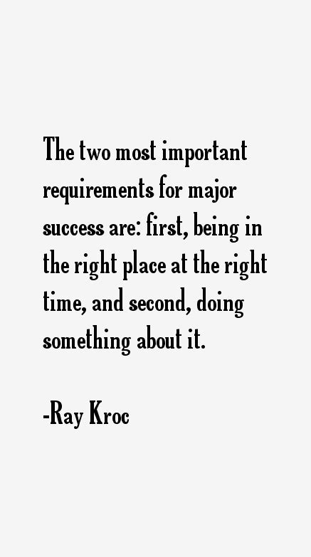 Ray Kroc Quotes & Sayings