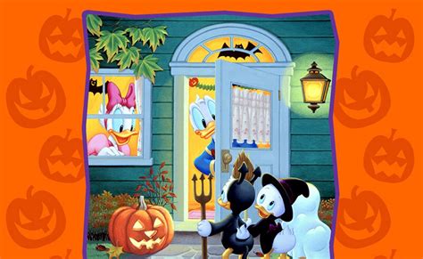 Free Disney Halloween Wallpaper - Donald Duck Nephews And Pluto ...