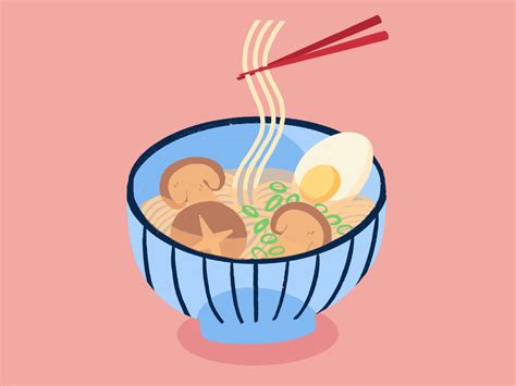 Ramen animation gif by lauralow on Dribbble
