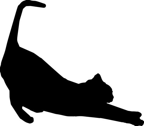 Stretching Cat Silhouette Icons PNG - Free PNG and Icons Downloads