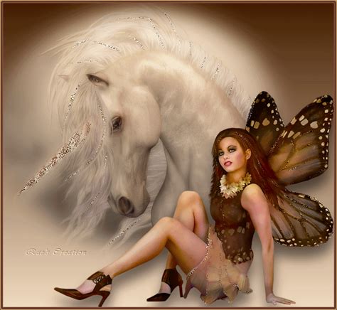 a woman sitting on the ground next to a white horse with butterfly ...