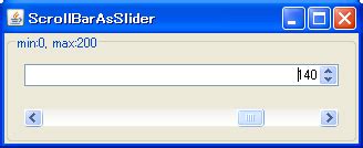 Java Swing Tips: Use JScrollBar as JSlider