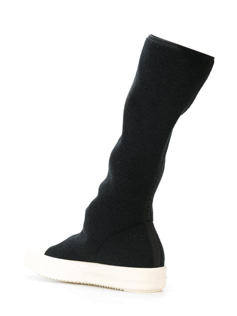 Rick Owens Drkshdw Synthetic Sock Sneakers in 91 (Black) - Lyst