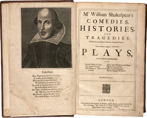 William Shakespeare | Comedies, Histories, and Tragedies, 1685, THE ...