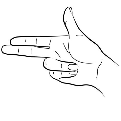 finger gun sign vector - Download Free Vectors, Clipart Graphics & Vector Art