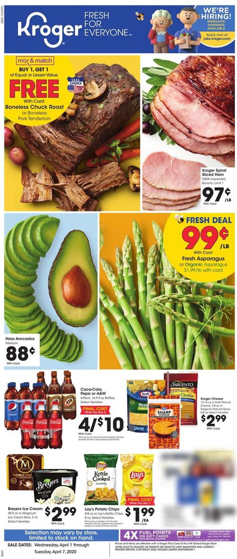 Kroger Ad Circular - 04/01 - 04/07/2020 | Rabato