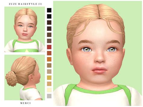 The Sims Resource - Zuzu Hairstyle for Infants Sims Baby, Sims 4 Toddler, Sims 4 Game Mods, Sims ...