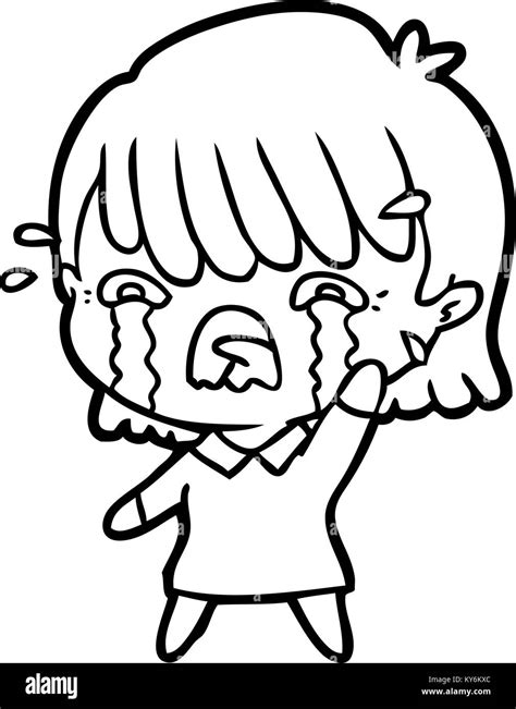 Cartoon Girl Crying High Resolution Stock Photography and Images - Alamy