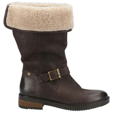 Hush Puppies Hush Puppies Womens/ladies Bonnie Leather Mid Boots ...