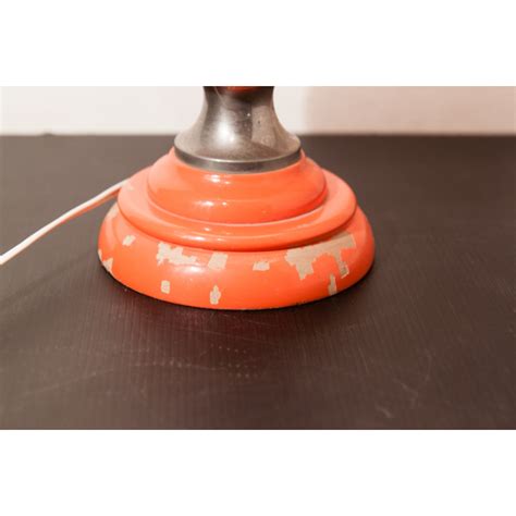 Grande lampe de table orange