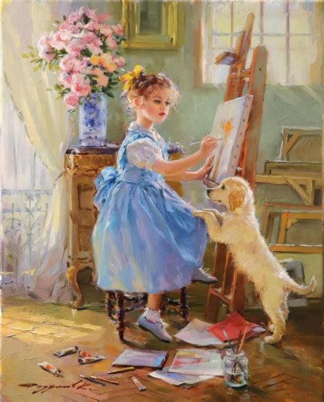 Sold Price: Konstantin Razumov (1974- ) Russian. | Romantic art, Renaissance art, Painting of girl