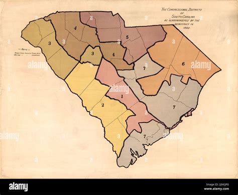 The Congressional Districts of South Carolina as ''Gerrymandered'' by the Democracy in 1882 ...