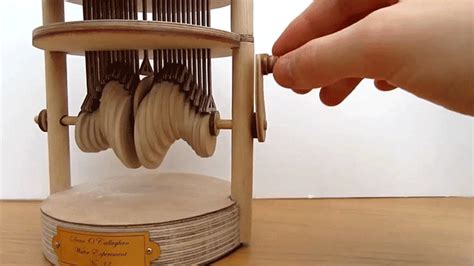 A Hand-Cranked Automaton That Mimics the Effect of a Raindrop Hitting Water | Wood, Automata ...