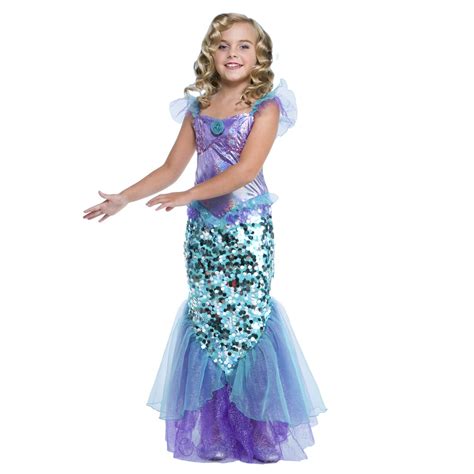 Girl Mermaid Small Halloween Dress Up / Role Play Costume - Walmart.com - Walmart.com