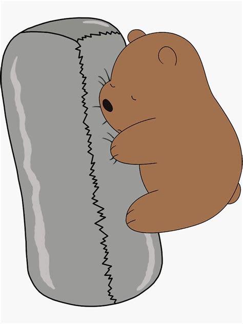 "Burrito Baby Grizz - We Bare Bears Cartoon " Sticker by DomCowles12 ...