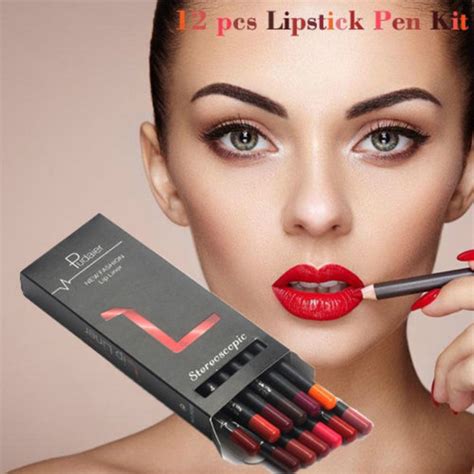 12Pcs/Set Women Makeup Waterproof Long Lasting Matte LipLiner Pencil Lip Pen Set Gifts | Wish