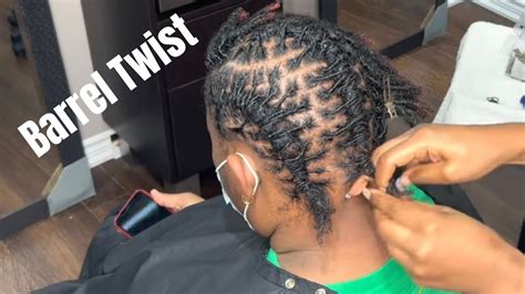 Barrel Twist for Locs | Styling Dreads | Short Loc Style | Simple Tutorial - YouTube