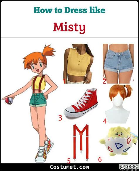 Misty (Pokemon) Costume for Cosplay & Halloween