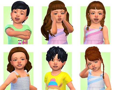 Sims 4 cc short hair maxis match kid - rewapure