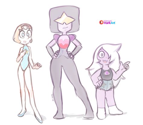 Crystal Gems - concept art by HarkArt on Newgrounds