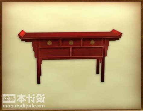 Console Desk Traditional Table Free 3d Model - .Max - Open3dModel