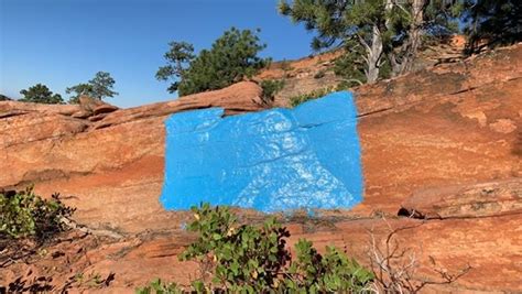 Park rangers searching for vandals who painted rock formations blue – WSB-TV Channel 2 - Atlanta