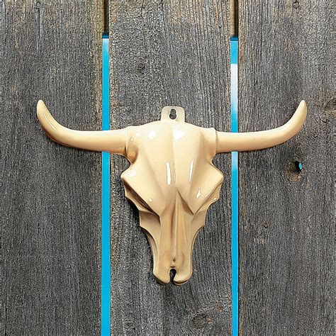 Steer Head Wall Decoration Animal Skull Cowboy Longhorn Decor Hanging ...