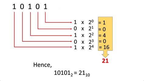 How to convert a binary number to decimal number (English) - YouTube