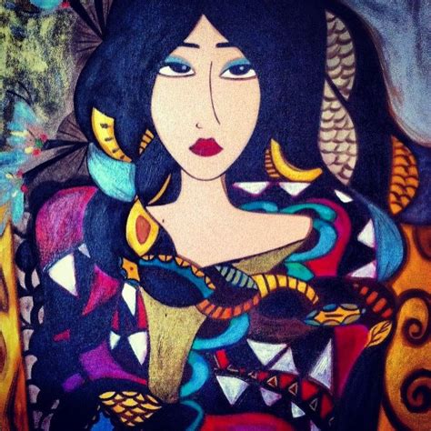 Pintura Mulher Étnica Klimt, Painters, Disney Characters, Fictional Characters, Snow White ...