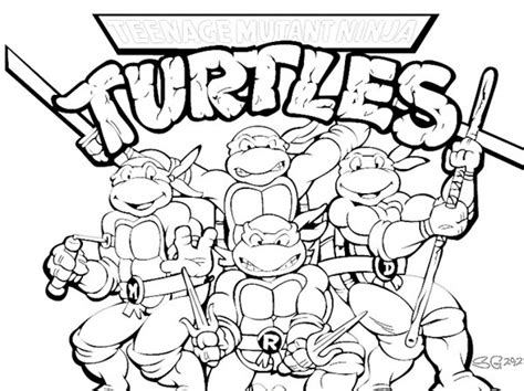 Get This Free Ninja Turtle Coloring Page to Print 01276