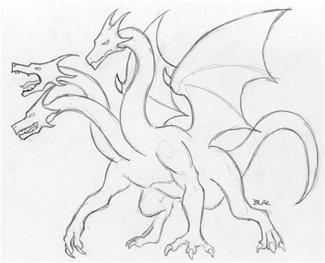 Hydra Dragon Drawing High-Quality | Drawing Skill