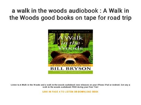 a walk in the woods audiobook : A Walk in the Woods good books on tape ...