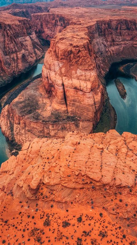 Horseshoe bend aerial view HD phone wallpaper | Pxfuel