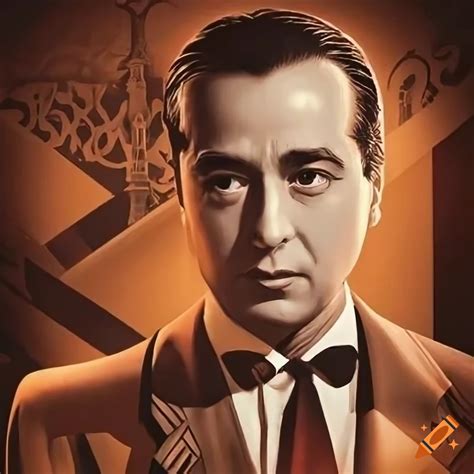 A classic movie poster for casablanca with stylish art deco