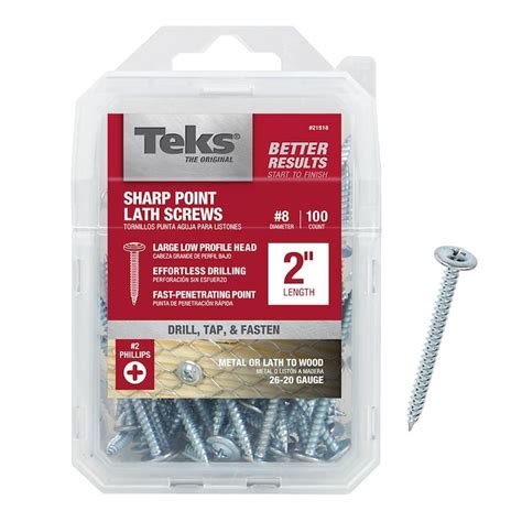 Teks #8 x 2-in Truss Self-drilling Lath Screws in the Lath Screws department at Lowes.com