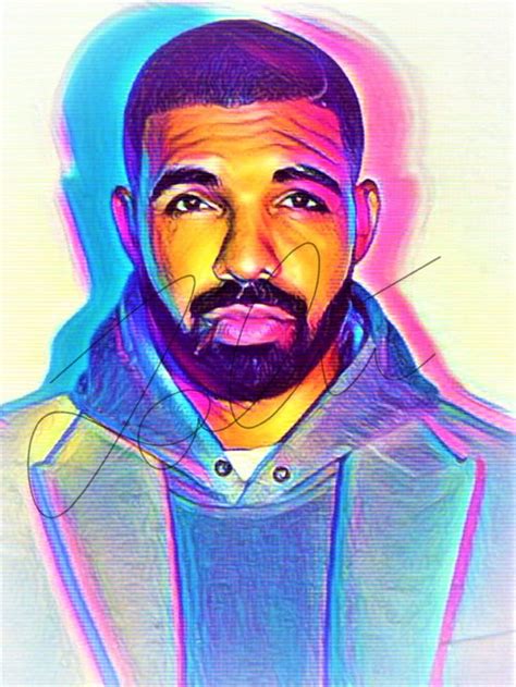 Drake Abstract Print #DRAKE_ABSTRACT1 | Drake art, Drake drawing, Drake ...