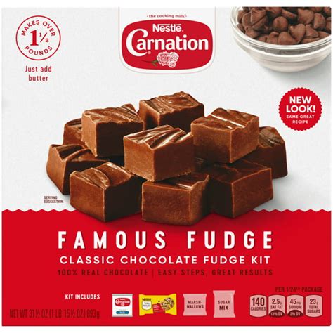 CARNATION Famous Fudge Classic Chocolate Fudge Kit - Walmart.com ...