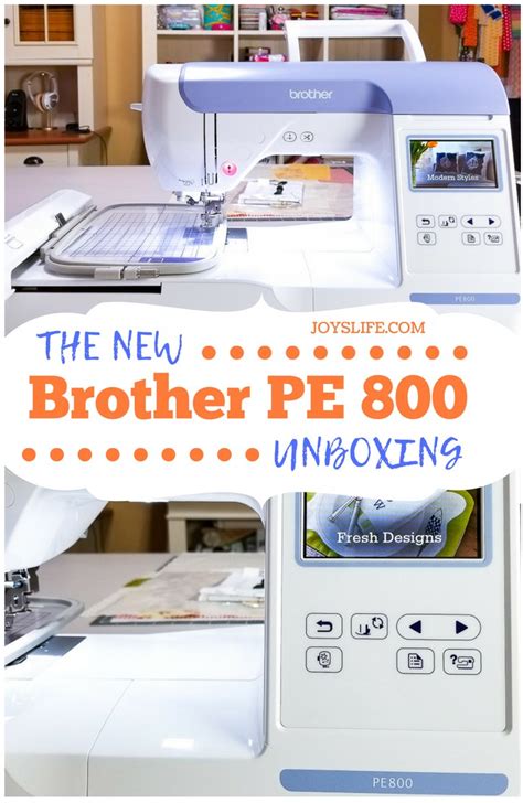 Brother PE800 Embroidery Machine Unboxing