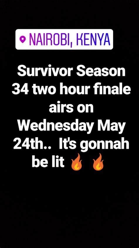 Survivor season 34 finale MAY 24 : r/survivor