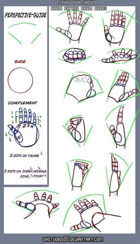 Perspective on Hands Tutorial by DKSTUDIOS05 on @DeviantArt Drawing Skills, Drawing Lessons ...